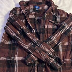 Levi's Brown Plaid Button-Up Shirt